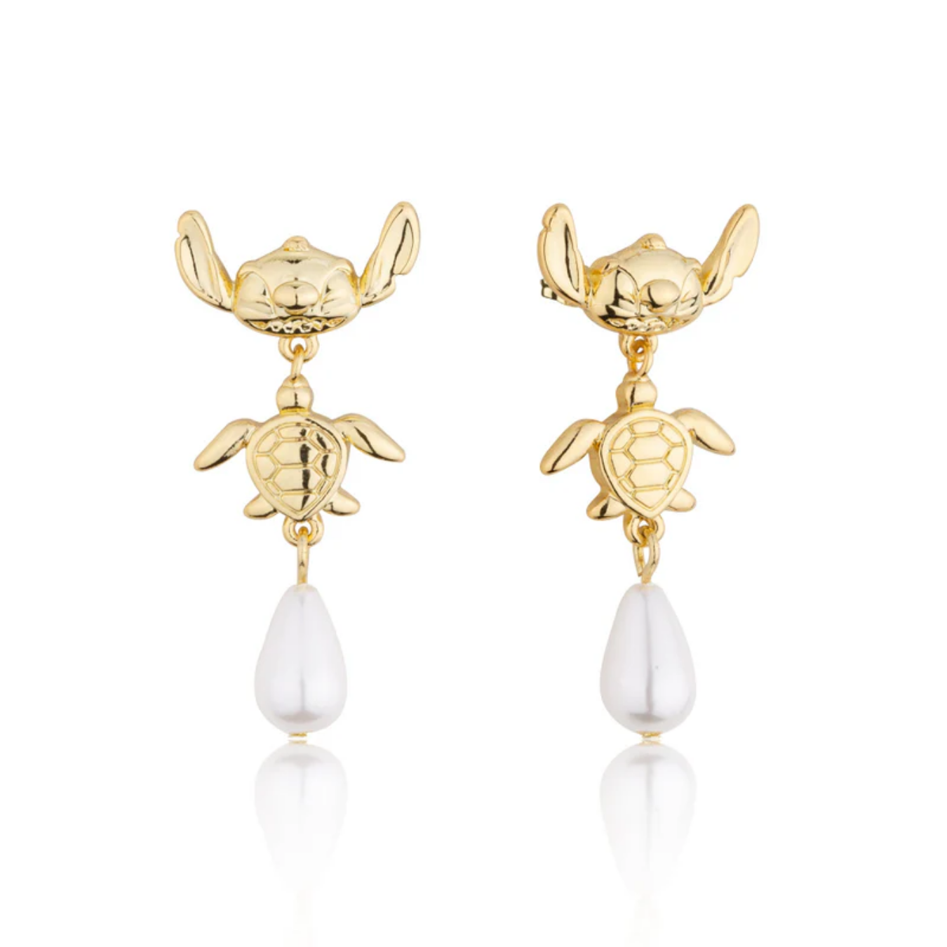 Disney Stitch Pearl Drop Earrings