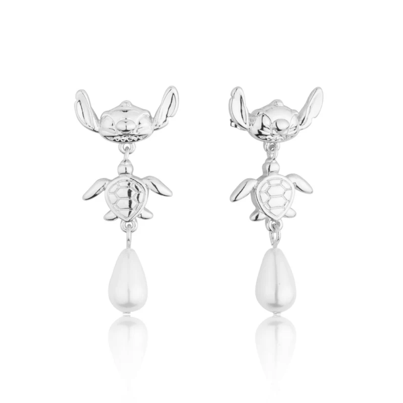 Disney Stitch Pearl Drop Earrings