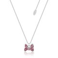 Couture Kingdom Disney Precious Metal Minnie Mouse Red Bow CZ Necklace